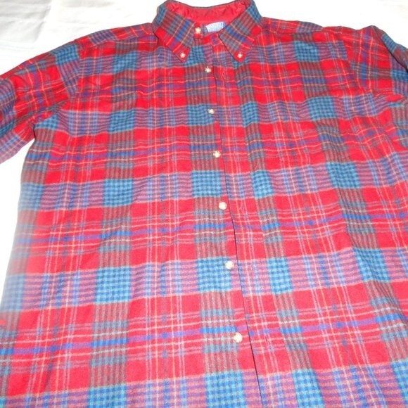 Pendleton Shirt Plaid Wool Vintage EXCellent - Picture 3 of 6